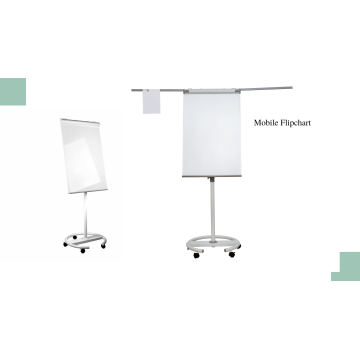 Mobile Magnetic Flipchart Round base PM-RM